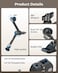مشبك SMALLRIG مع خيط 1/4 بوصة و 3/8 بوصة وذراع سحري مفصلي كهربائي قابل للتعديل بطول 9.8 بوصة مع برغي خيط 1/4 بوصة لشاشة LCD / مصابيح LED - KBUM2732B.