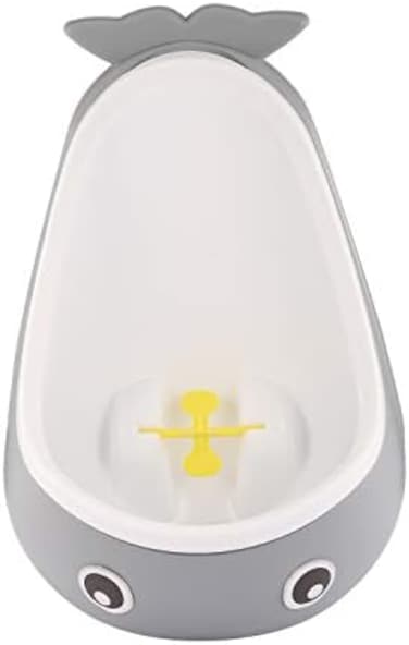 TELEXSUN Potty Training Urinal for Boys - Cute Whale Training Urinal/Potty Urinal Pee Trainer Urine Small Grey TS20006-GY.
