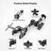 SMALLRIG Super Clamp w/ 1/4" and 3/8" Thread and 5.8 inch Adjustable Frictioning Power Articulating Magic Arm with 1/4" Thread Screw for LCD Monitor/LED Lights - KBUM2730.