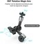 SMALLRIG Super Clamp w/ 1/4" and 3/8" Thread and 5.8 inch Adjustable Frictioning Power Articulating Magic Arm with 1/4" Thread Screw for LCD Monitor/LED Lights - KBUM2730.