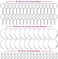 Audab Acrylic Keychain Making Kit, 108pcs Clear Acrylic Blanks, RingsJump Rings, DIY Crafts, TeenAdult.