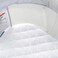 غطاء مرتبة سرير الأطفال من بيلوبان متوافق مع سرير الأطفال 4moms Mamaroo Sleep، عبوة من قطعتين، مقاوم للماء، مبطن، فائق النعومة، مصنوع من الفسكوز وسطح من قماش تيري الخيزران.