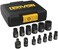 LEXIVON E-TORX Socket Set, Chrome Vanadium Alloy Steel13-Piece Female Star Socket E4 - E20 SetEnhanced Storage Case (LX-147.