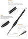 Nicpro Detail Paint Brushes 5 PCS Extra Fine Tip 000 Professional Miniature Painting Artist Set Round 3/0 for Micro Watercolor Oil Acrylic Craft Models Rock Army Paint by Number for Adult, Black.
