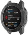 RuenTech Protector Compatible with Garmin Fenix 6/6 Pro/Fenix 6 Sapphire Case Cover TPU Shatter-Resistant Protective Case for Fenix 6 Watch Case (Black Tint.