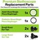 Durabasics Stethoscope Replacement Parts Kit Compatible with Littman Stethoscope Replacement Parts Kit - Fits Classic III, Cardiology IIIIV - 2 Size Ear Tips for Optimal Comfort - Black.