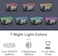 HOUSBAY Glow Small Alarm Clock Radio for Bedrooms with 7 Color Night Light, Dual Alarm, Dimmer, USB Charger, Battery Backup, Nap Timer, FM Radio with Auto-Off Timer for Bedside.