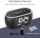 HOUSBAY Glow Small Alarm Clock Radio for Bedrooms with 7 Color Night Light, Dual Alarm, Dimmer, USB Charger, Battery Backup, Nap Timer, FM Radio with Auto-Off Timer for Bedside.