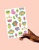 xo, Fetti Summer Pool Party Temporary Tattoos for Kids - Glitter stylesBirthday Party Supplies, Beach Party FavorsTropical Decor.