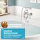 gotonovo Wall Mount Clawfoot Bathtub Faucet with HandHeld Spray and 360 Double Cross Handle Swivel Spout Vintage Tub Shower Faucet Set with Adapter Adjustable Swing Arms Brushed Nickel.