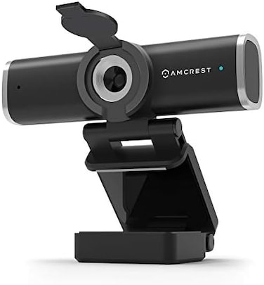 Amcrest 1080P Webcam with MicrophonePrivacy Cover Web Cam USB Camera Computer HD Streaming Webcam for PC DesktopLaptop w/Mic Wide Angle LensLarge Sensor for Superior Low Light (AWC195-B.