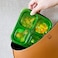 Youngever 8 Pack 4-Compartment Reusable Snack Box Food Containers, Bento Lunch Box, Meal Prep Containers, Divided Food Storage Containers (Rainbow Color.
