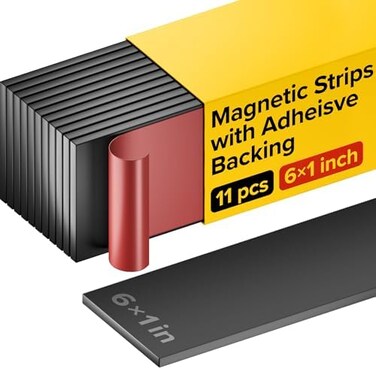 X-bet MAGNET ic Strips with Adhesive Backing - ic Tape for Crafts - Tool and Knife Strips for Kitchen, Garage and Garden - Adhesive ic Tool Holder Strip for Wall.