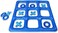 Poolcandy Inflatable Waterproof Jumbo Tic Tac Toe Game.