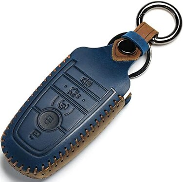LYGKMU Ford Dedicated Cover Key Fob Case Suit for Keyless Remote Control（A-Bluemens.