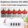 DUCLUS 12x12 Photo Studio Light Box Kit with 80pcs LED Beads, 6 Color Backdrops, Plastic Material, White Color, Light Box Style.