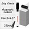 X-bet MAGNET ic Labels Dry Erase for Metal Shelving and Whiteboards - Dry Erase ic Strips - Sticky Labels and Stickers - Blank Write On s - Writable Flexible Sheet for Refrigerator.
