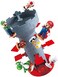 Epoch Games Super Mario Blow Up. Shaky Tower Balancing Game, Tabletop Skill and Action Game with Collectible Super Mario Action Figures.