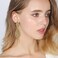 Flyonce Women's Rhinestone Crystal Wedding Bridal 2 Leaf Drop Dangle Chandelier Earrings, Crystal.