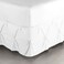 Nestl White Bed Skirt King Size, Pinch Pleat King Bed Skirt, 14" Inch Drop King Bedskirt, Hotel Quality White Bed Skirts, Premium Microfiber Bedskirt for King Bed, White King Size Bed Skirt.