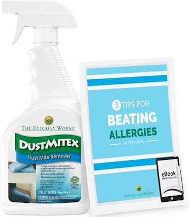 The Ecology Works DustmiteX Spray - AllergyAsthma Relief - Removes Dust Mites from Home, Bed, Pet BeddingFurniture.