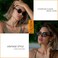 HJSTES Vintage Round Steampunk Sunglasses for Women Men Circle Gothic Glasses Retro Metal Frame.