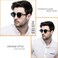 HJSTES Vintage Round Steampunk Sunglasses for Women Men Circle Gothic Glasses Retro Metal Frame.