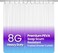 LiBa PEVA 8G Bathroom Shower Curtain Liner, 72" W x 84" H Frosted 8G Heavy Duty Waterproof Shower Curtain Liner Anti-Microbial Mildew Resistant.