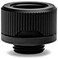 Odestar EKWB EK-Quantum Torque HDC-16 Compression Fitting Rigid Tubing, 16mm OD, Black, 6-Pack.