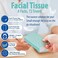 Funwares White Facial Travel Tissue Packs, Chlorine-Free, 8 Packs, 72 Tissues, 3-Ply Sheets, 9 Sheets Per Pack, Car, Travel, School, Work.
