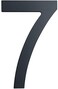 BetLight 6 Inch House Numbers- Modern Floating Stainless Steel Home Address Number Elegant Black Finish,Number 7.