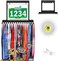 Lapetale Fashion Bib Vinyls Medal Hanger Display,Medal Holder with Bib Vinyls Hooks,Easy to Use,Medal Holder for Wall,Cheer Medal Holder Display 60 Medals and 30 Race Bibs-20 Vinyls Bonus.