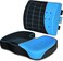 QUTOOL Memory Foam Coccyx Seat CushionLumbar Support Pillow for Office Chair Car Wheelchair Orthopedic Chair Pad and Back Cushion with Adjustable Straps for Lower Back, Tailbone, Sciatica, Hip Pain Re