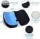 QUTOOL Memory Foam Coccyx Seat CushionLumbar Support Pillow for Office Chair Car Wheelchair Orthopedic Chair Pad and Back Cushion with Adjustable Straps for Lower Back, Tailbone, Sciatica, Hip Pain Re