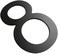BetLight 6 Inch House Numbers- Modern Floating Stainless Steel Home Address Number Elegant Black Finish,Number 8.