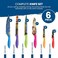 CHEF's VISION Masterpiece Knife Set -6-Piece Stainless Steel Cutting Knives Set for Kitchen - Stunning Artistic Designs, Great Gift for Women or Men - Unique Kitchen Knife Set Gift for Art Lovers.