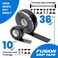 Core Prodigy Fusion Grip Tape - Silicone Rubber Wrap for Pull Up Bars, Barbells, Dumbbells, Sports and Gym Equipment, and Tools (36 Foot, Black.