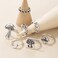 CSIYANJRY99 Silver Knuckle Ring Set for Women, Bohemian Vintage Stackable Mushroom Ring Finger Ring Aesthetic Jewelry.