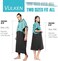 Vulken Extra Large Teal Blue Thick Hooded Beach Towel Changing Robe. Surf Poncho Women for Easy Change in Public. Quick Dry Microfiber Toweling for The Beach, Pool, Lake, Water Park. S/M.