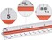 Nicunom 3 Pack Architectural Scale Ruler, 12" Triangular Architect Scale Aluminum Color-Coded Grooves Triangle Ruler for Architects, Students, Draftsman, and Engineers (Imperial.