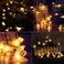 Brightown Solar Garden String Lights 9. 5M/31FT 50 LED Bee Outdoor Fairy String Lights with 8 Modes, Waterproof Honey Bee Lights for Flower Fence, Yard, Summer Party, Wedding, Warm White [Energy Class