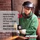 Jackson Safety Lightweight MAXVIEW Premium Face Shield with Ratcheting Headgear, Clear Tint, Uncoated, Black, 14200 (Remove Protective Film Before Use.