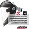 Jackson Safety Lightweight MAXVIEW Premium Face Shield with Ratcheting Headgear, Clear Tint, Uncoated, Black, 14200 (Remove Protective Film Before Use.