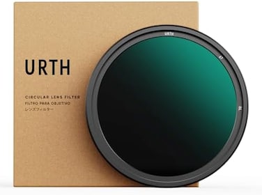 فلتر عدسة Urth 67mm ND2-400 متغير الكثافة المحايدة - نطاق 1-8.6 وقفات، فلتر فائق النحافة مكون من 20 طبقة مطلية بتقنية النانو للكاميرات.