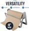 Bryco Goods Paper Roll Dispenser and Cutter - Long 18" Roll Paper Holder - Great er Paper Dispenser, Wrapping Paper Cutter, Craft Paper Holder, Vinyl Roll Holder and More.