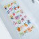 BEEHOMEE Bath Mats for Tub - Large Cartoon Non-Slip Bathroom Bathtub MatAnti-Slip Shower Mats for Floor 88 x 38 cms Machine Washable XL Size Bathroom Mats (Alphabet DWZM.