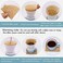 YQL V60 Coffee Filter,V60 Filter02 200 Count Natural Unbleached Disposable Coffee Filters Paper Fit for Drip Coffee Dripper.
