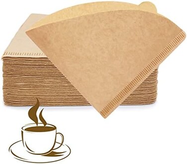 YQL V60 Coffee Filter,V60 Filter02 200 Count Natural Unbleached Disposable Coffee Filters Paper Fit for Drip Coffee Dripper.