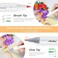 Ohuhu 72 Colors Alcohol Markers, BrushFine Double Tipped Sketch Marker For Kids, Artist, Alcohol Brush Art Marker Set, Comes W/ 1 Blender For Sketching, Adult Coloring, Illustration, And Design.