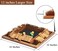 AMEROUS 1-4 Players Shut The Box Dice Game, Wooden Board Table Math Game with 12 Dice and Shut-The-Box Instructions for Kids Adults, Family Classroom Home or Pub (12 Inches.